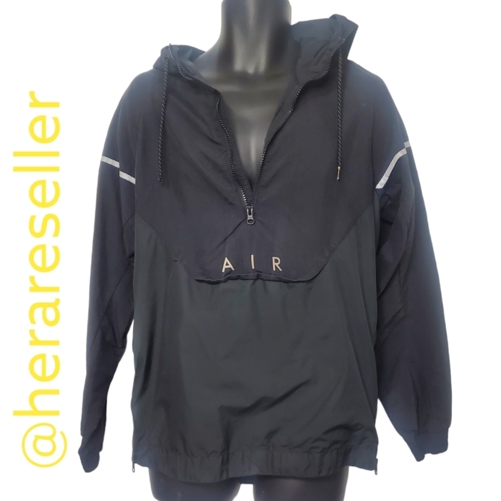 Nike Black Windbreaker Small Unisex Pullover